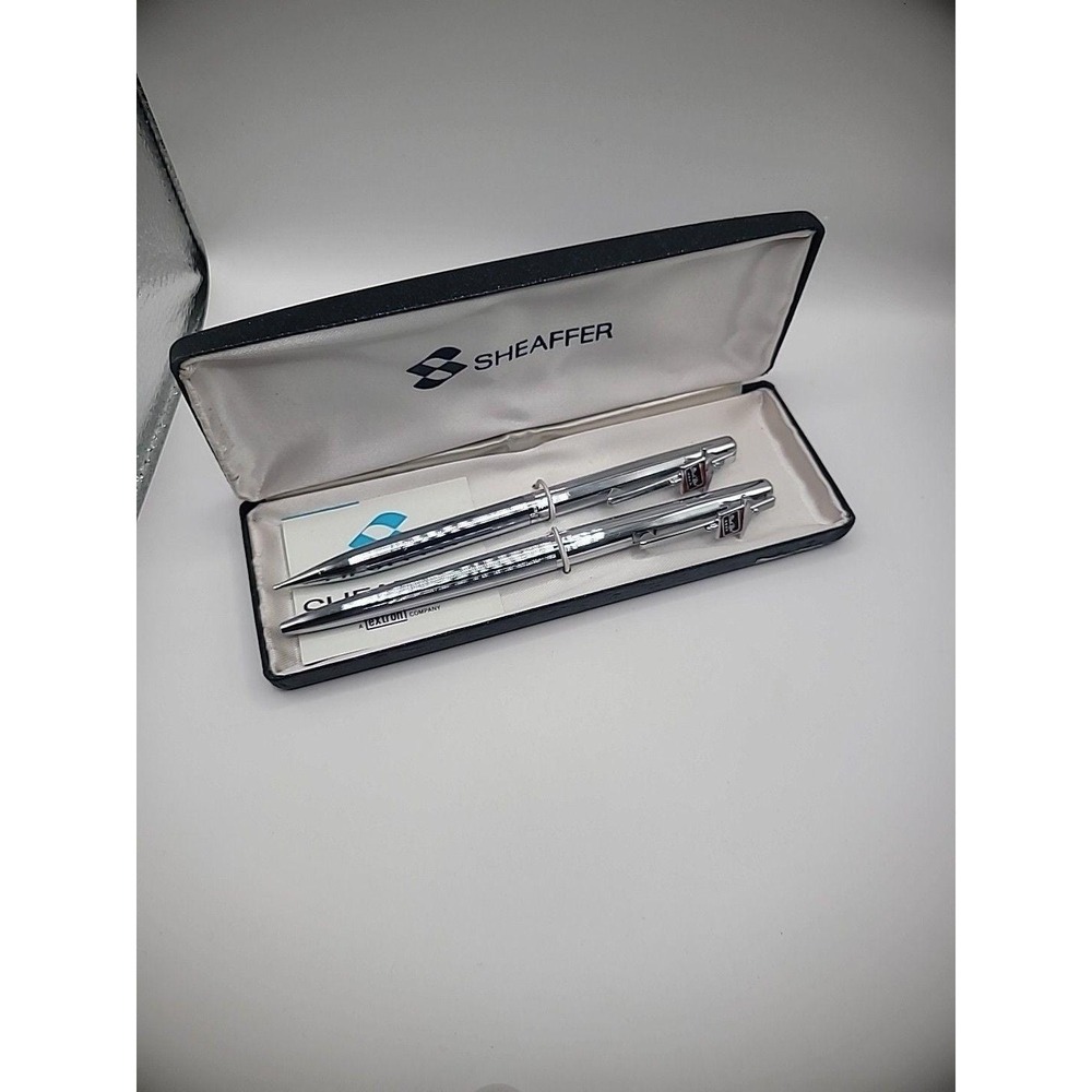 Vintage Sheaffer Black Label Pen Pencil Set Original Box Original Pamphlet USA